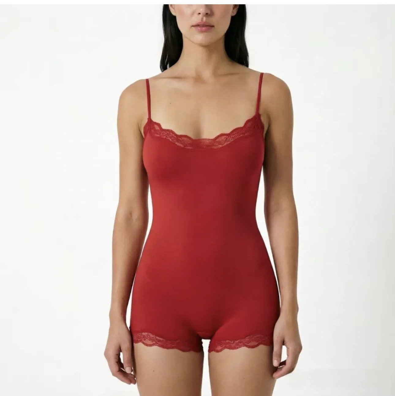 Lace seamless romper